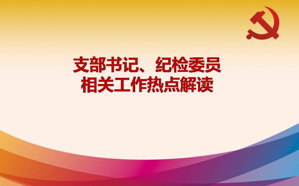 2019年支部纪检委员兼廉政监督员培训