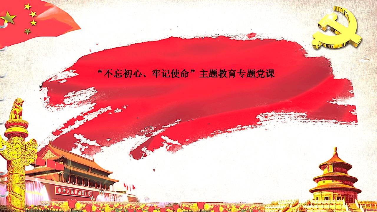 “不忘初心、牢记使命”主题教育专题党课d19112008