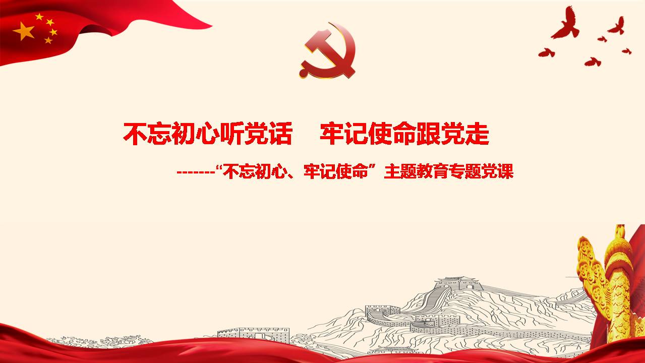 “不忘初心、牢记使命”专题党课d19112205