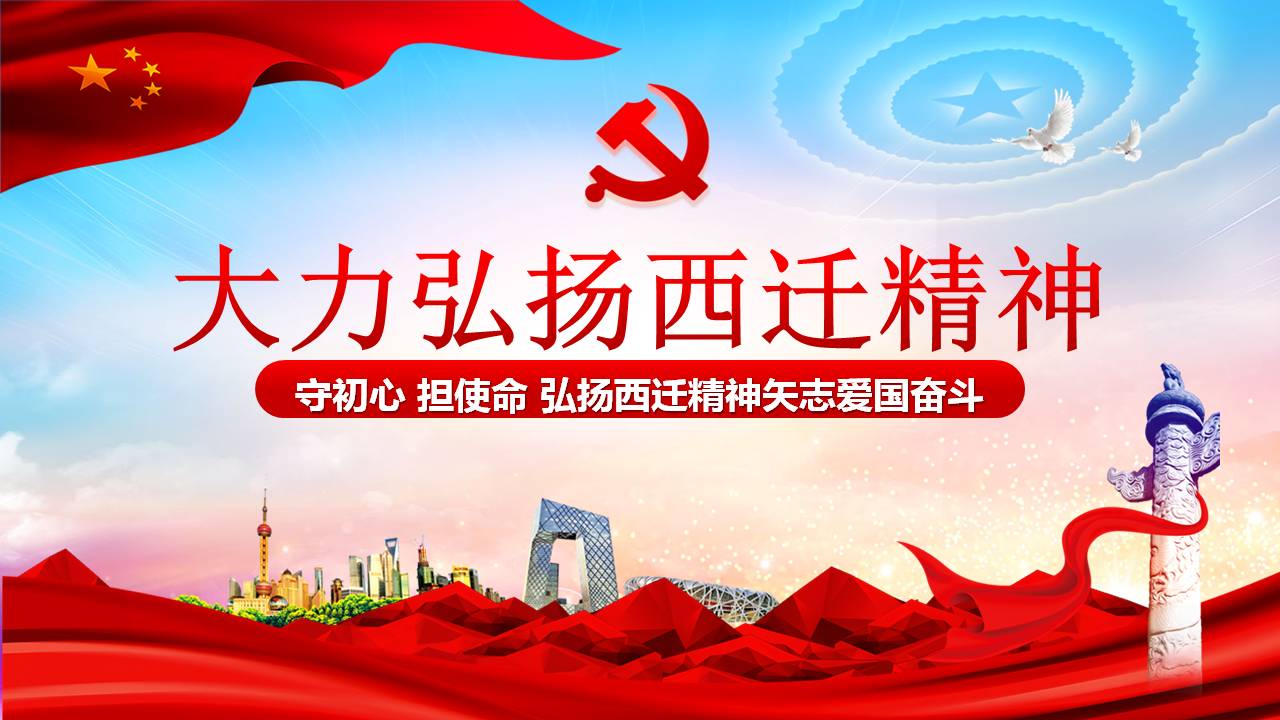 大力弘扬西迁精神学习课件a2020052002