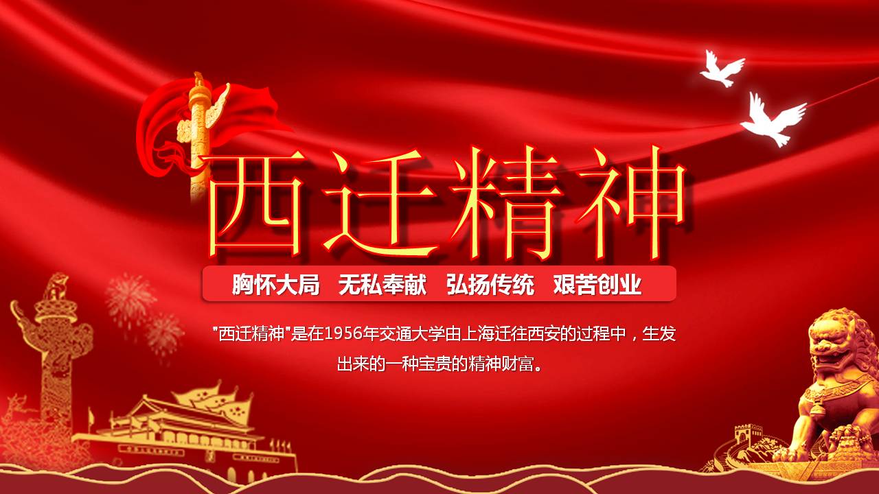 2020年西迁精神学习解读课件a2020052001