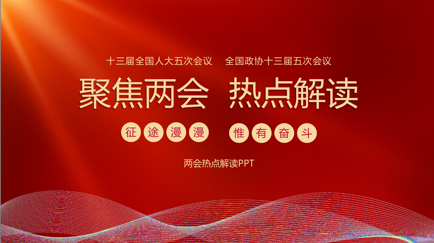 2022全国两会热点政策解读PPT课件