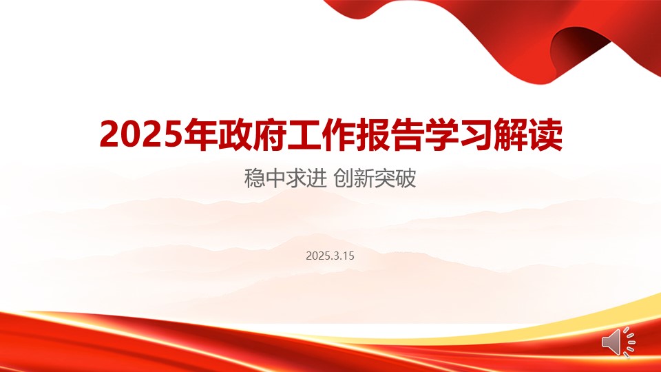 2025年政府工作报告学习解读