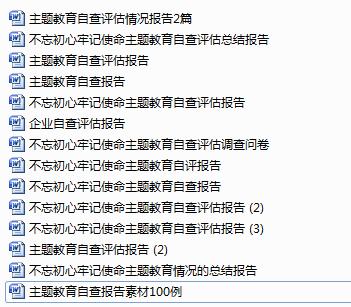 主题教育自查评估报告汇编目录.png